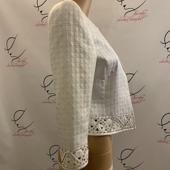 Antonio Melani. Size 0. Beaded Embossed Embellished Short Jacket. WTC - Picture 3 of 7